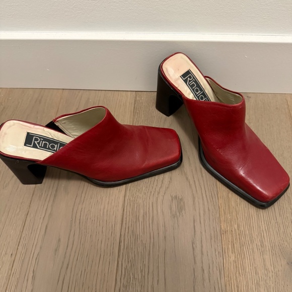 Rinaldi leather heeled mule - Picture 2 of 6